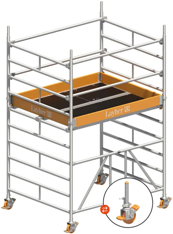 Rollgerüst Layher Zifa 150 hawego 1408310 - Arbeitshöhe 3,66 m Online Kaufen