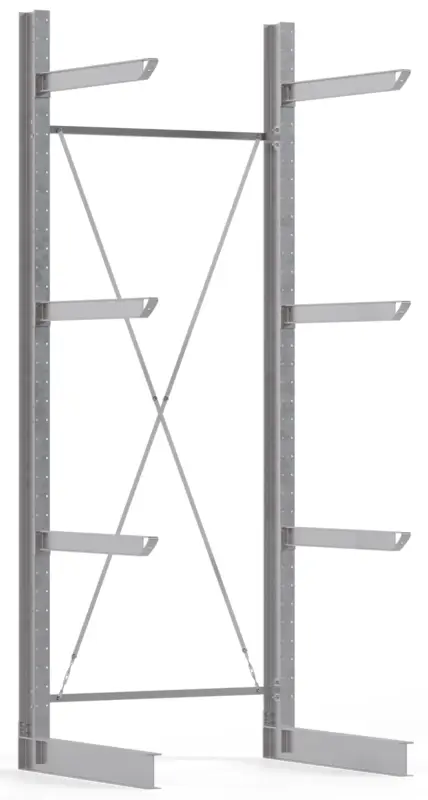 Regalwerk KARL HEAVY 1700 Kragarmregal einseitig Grundfeld 4000 x 1500 x 1200 mm Heißes Angebot