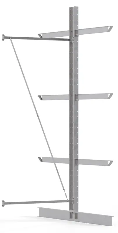 Highlight Regalwerk KARL HEAVY 1700 Kragarmregal doppelseitig Anbaufeld 4000 x 1500 x 2400 mm