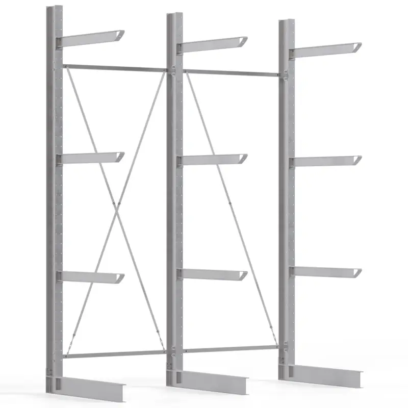 Billig Regalwerk KARL HEAVY 1700 Kragarmregal einseitig Komplettset 4000 x 3000 x 1200 mm