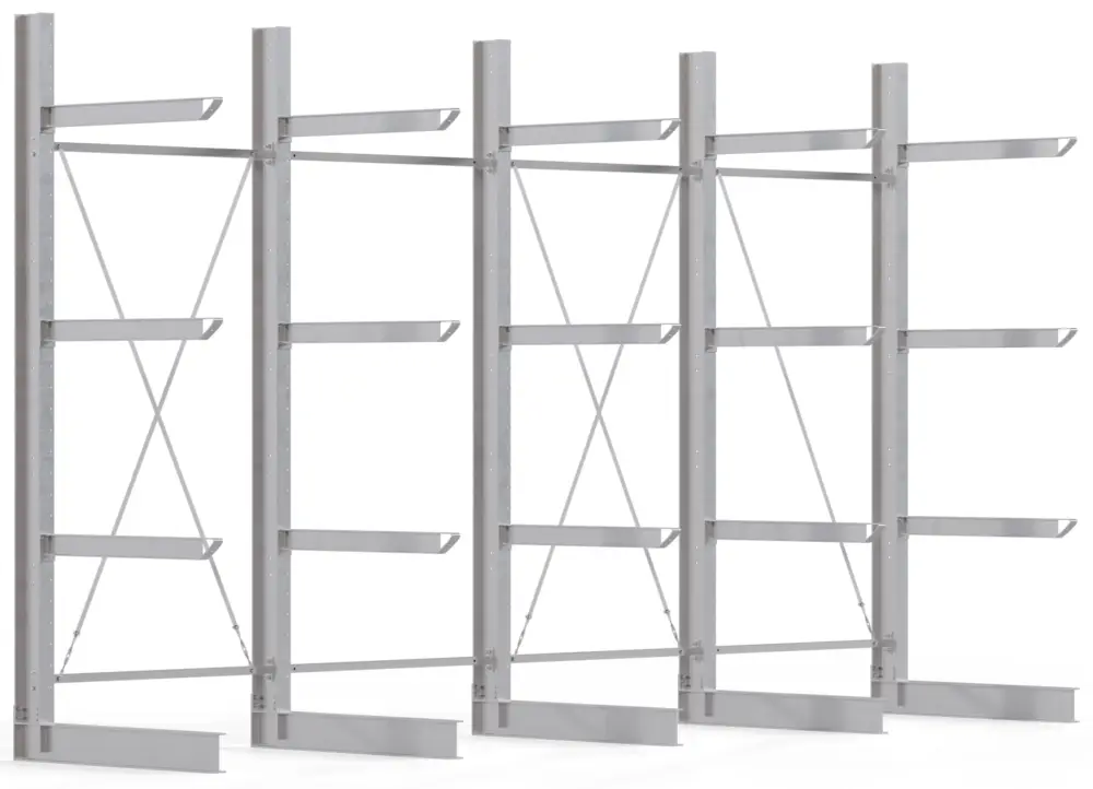 Regalwerk KARL HEAVY 2700 Kragarmregal einseitig Komplettset 3500 x 6000 x 1200 mm Preiswert