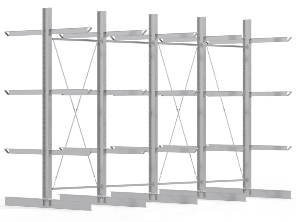Neue Ware Regalwerk KARL HEAVY 1700 Kragarmregal doppelseitig Komplettset 4000 x 6000 x 2400 mm
