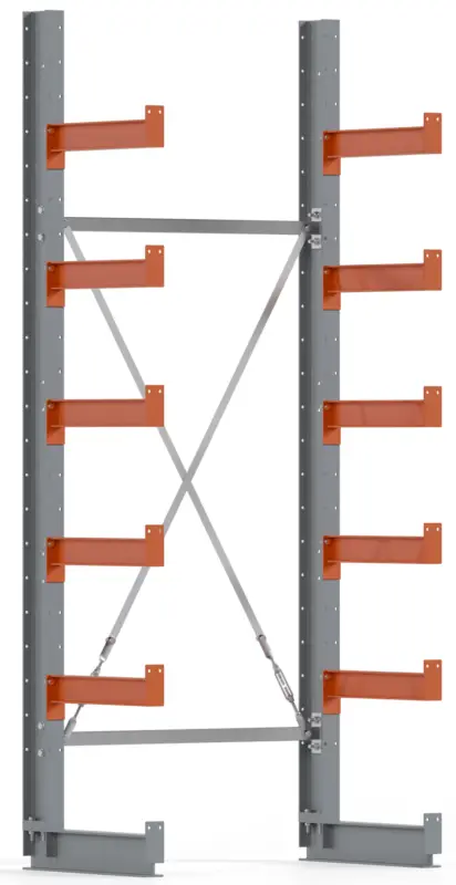 Regalwerk KARL BASIC 2100 Kragarmregal einseitig Grundfeld 2500 x 1000 x 500 mm Nur Für Kurze Zeit