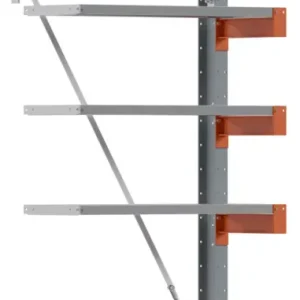 Direkt Vom Hersteller Regalwerk KARL BASIC 2500 Kragarmregal Stahlboden einseitig Anbaufeld 2500 x 1000 x 400 mm