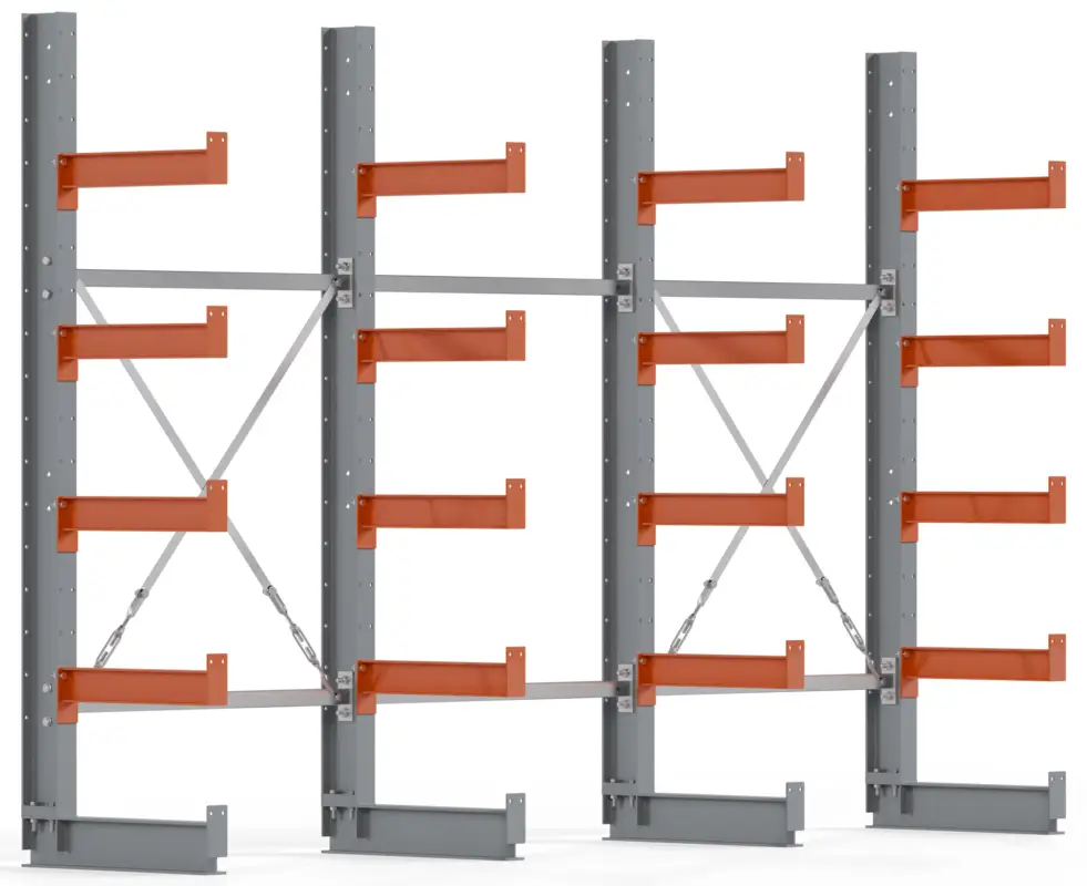Regalwerk KARL BASIC 2150 Kragarmregal einseitig Komplettset 2000 x 3000 x 500 mm Beliebt