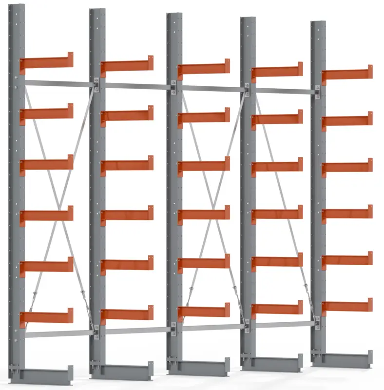 Regalwerk KARL BASIC 1850 Kragarmregal einseitig Komplettset 3000 x 4000 x 500 mm Direktkauf