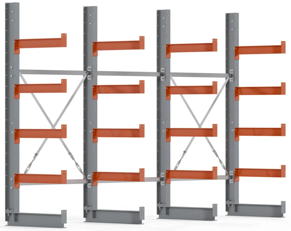 Meistverkauft Regalwerk KARL BASIC 1800 Kragarmregal einseitig Komplettset 2000 x 3000 x 600 mm
