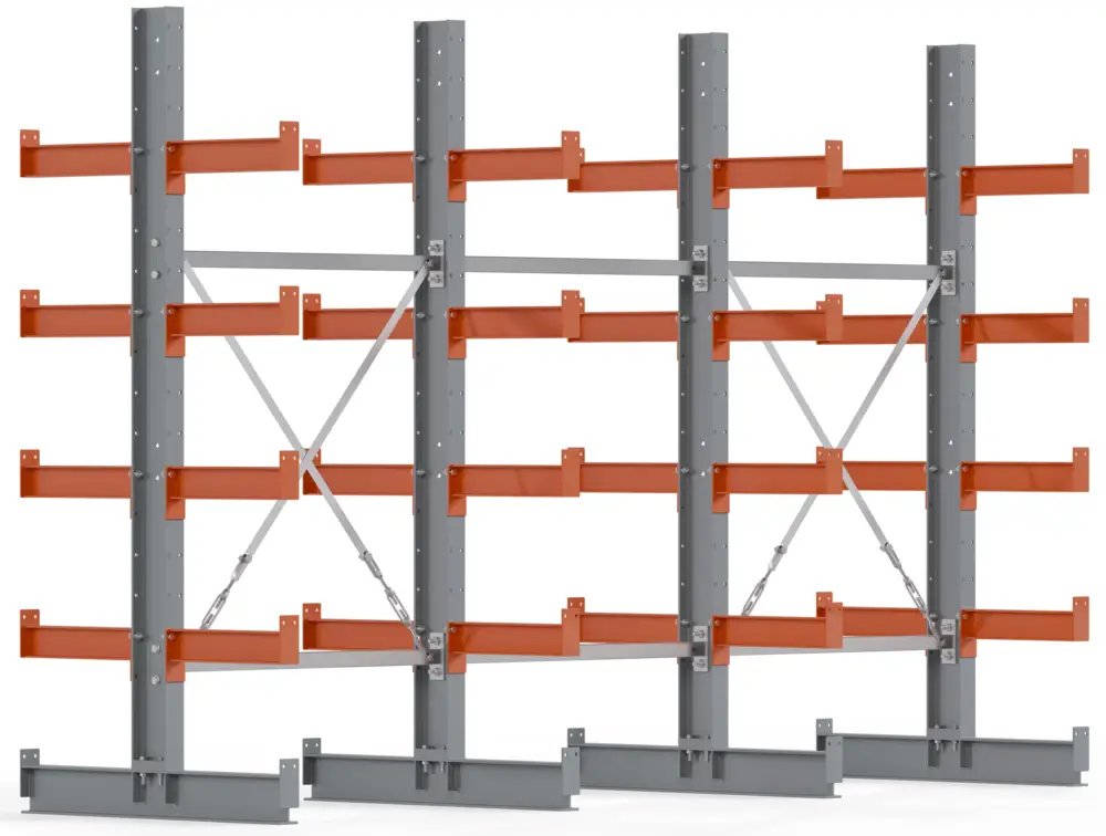 Sale Regalwerk KARL BASIC 2600 Kragarmregal doppelseitig Komplettset 2000 x 3000 x 800 mm