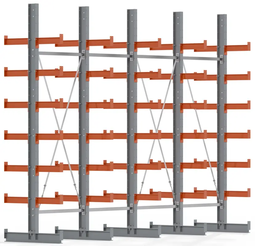 Regalwerk KARL BASIC 2250 Kragarmregal doppelseitig Komplettset 3000 x 4000 x 800 mm Ausverkauf