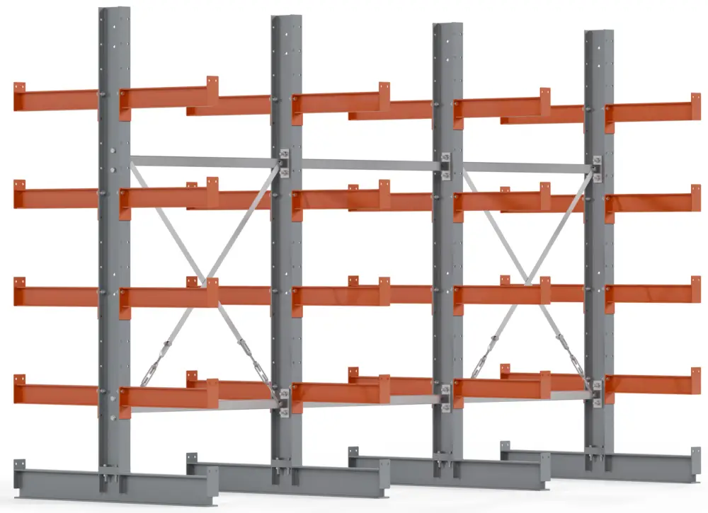 Regalwerk KARL BASIC 2150 Kragarmregal doppelseitig Komplettset 2000 x 3000 x 1000 mm Online Kaufen