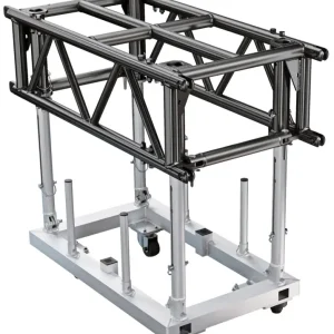 Global Truss Traverse PreRig 120 cm Stage Black mit Dolly Preisknaller