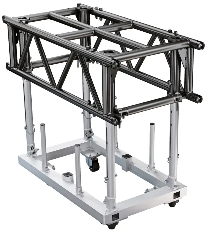 Global Truss Traverse PreRig 120 cm Stage Black mit Dolly Preisknaller