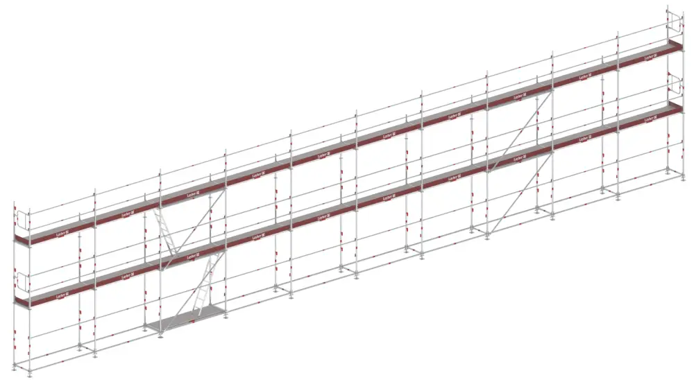 Layher AGS Gerüst 70 Stahl mit Stahlboden 160 m² Jetzt Bestellen