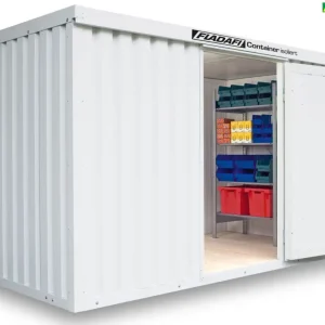 FLADAFI Thermocontainer 4050 x 2170 x 2405 mm mit Holzboden - 1-flügelige Tür auf 2 m Seite Preisknaller