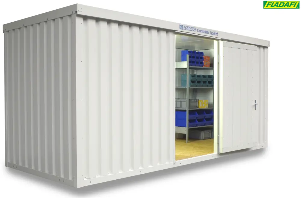 FLADAFI Thermocontainer 5080 x 2170 x 2405 mm mit Holzboden - 1-flügelige Tür auf 2 m Seite Jetzt Bestellen
