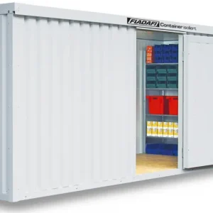 Aktuell FLADAFI Thermocontainer 6080 x 2170 x 2405 mm mit Holzboden - 1-flügelige Tür auf 2 m Seite