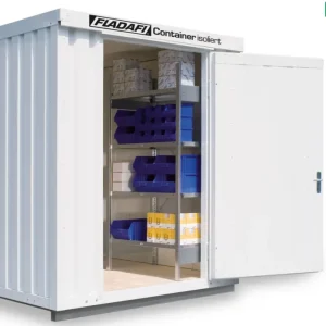FLADAFI Thermocontainer 2100 x 2170 x 2465 mm mit isoliertem Boden - 1-flügelige Tür auf 2 m Seite Neue Kollektion