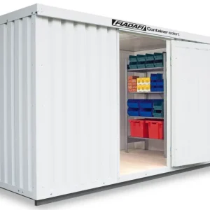 Wochenendangebot FLADAFI Thermocontainer 4050 x 2170 x 2465 mm mit isoliertem Boden - 1-flügelige Tür auf 2 m Seite