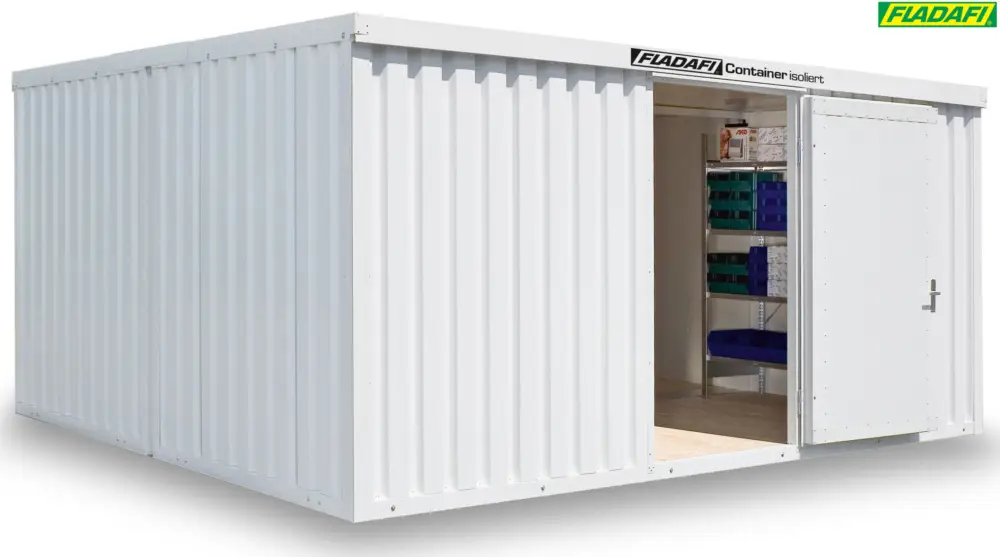Jetzt Bestellen FLADAFI Thermocontainer Kombination 5080 x 4340 x 2405 mm mit Holzboden - 1-flügelige Tür auf 5 m Se