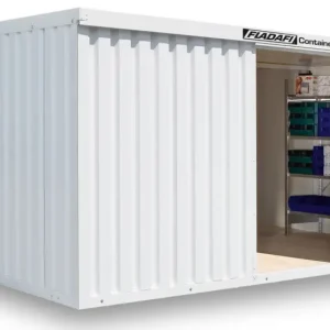 FLADAFI Thermocontainer Kombination 5080 x 4340 x 2405 mm mit Holzboden - 2-flügelige Tür auf 4 m Se Bestpreis