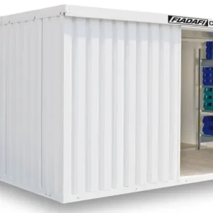 Garantierte Lieferung FLADAFI Thermocontainer Kombination 5080 x 6520 x 2405 mm mit Holzboden - 1-flügelige Tür auf 5 m Se