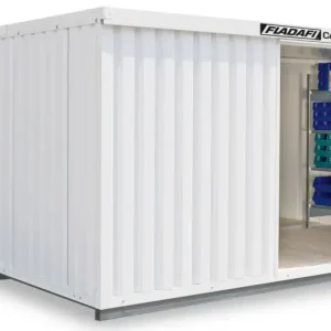 FLADAFI Thermocontainer Kombination 5080 x 6520 x 2465 mm mit isoliertem Boden - 2-flügelige Tür auf Neue Kollektion