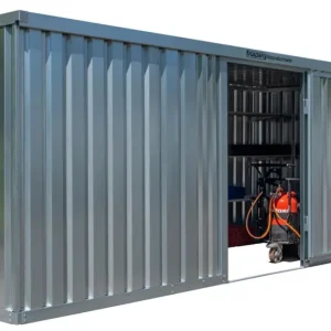 Top-Preis FLADAFI Materialcontainer 6080 x 2170 x 2150 mm ohne Boden - 1-flügelige Tür auf 2 m Seite