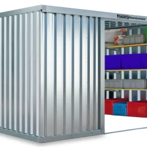 Meistverkauft FLADAFI Materialcontainer Kombination 4050 x 6520 x 2150 mm ohne Holzboden - 1-flügelige und 2-flüge