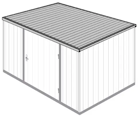 FLADAFI Dachkontrastlackierung für Materialcontainer Kombination MC 1540 - RAL 6010 Direkt Vom Hersteller