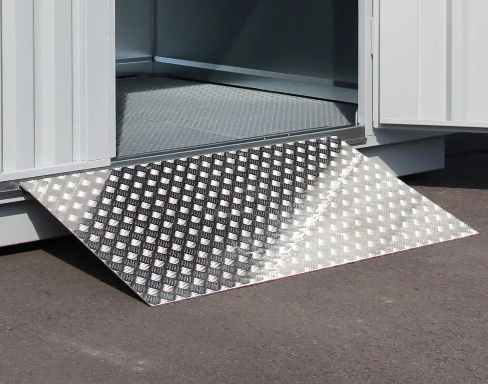 Expressversand FLADAFI Alu-Auffahrrampe für Container 1200 x 1500 mm