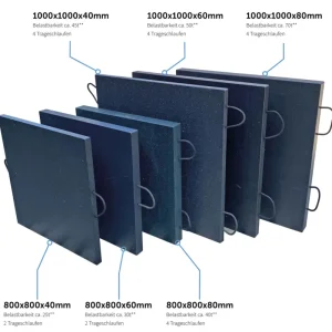 Expressversand hawego Kranplatte Pro 1000 x 1000 x 60 mm