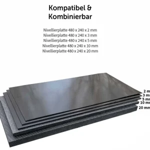 hawego Nivellierplatte Distanzplatte 480 x 240 x 20 mm Schneller Versand