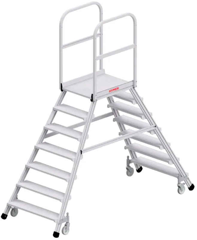 Mega-Angebot Hymer Podesttreppe fahrbar - 2x7 Stufen