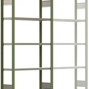 Abverkauf Regalwerk BERT Schwerlastregal 350 5 Grundfeld 2000 x 1005 x 300 mm - RAL 6011