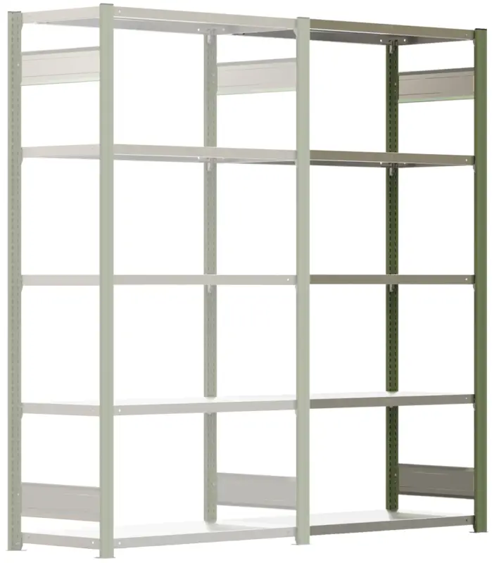 Sichere Zahlung Regalwerk BERT Schwerlastregal 350 5 Anbaufeld 2000 x 1285 x 500 mm - RAL 6011