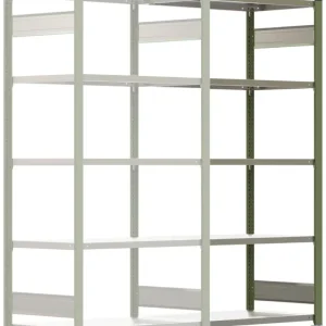 Wochenendangebot Regalwerk BERT Schwerlastregal 350 7 Anbaufeld 3000 x 1005 x 600 mm - RAL 6011