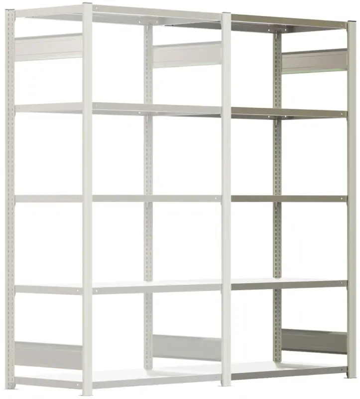 Regalwerk BERT Schwerlastregal 350 7 Anbaufeld 3000 x 1005 x 600 mm - RAL 7035 Sofort Bestellen