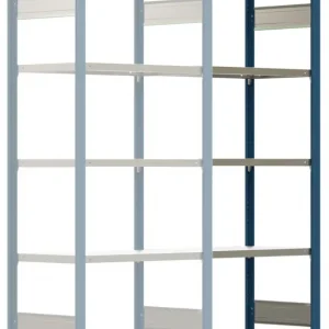 Zertifiziert Regalwerk BERT Schwerlastregal 350 5 Anbaufeld 2000 x 875 x 500 mm - RAL 5010
