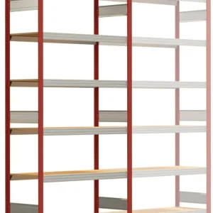 Aktuell Regalwerk BERT Großfachregal 250 6 Grundfeld 2500 x 1285 x 500 mm - RAL 3000