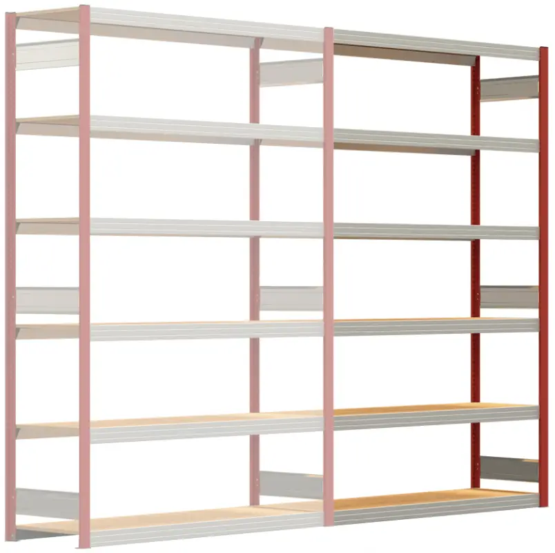 Regalwerk BERT Großfachregal 250 6 Anbaufeld 2500 x 1695 x 500 mm - RAL 3000 Aktuell