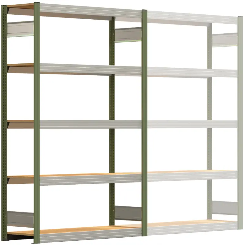 Top-Angebot Regalwerk BERT Großfachregal 250 5 Grundfeld 2000 x 1285 x 400 mm - RAL 6011