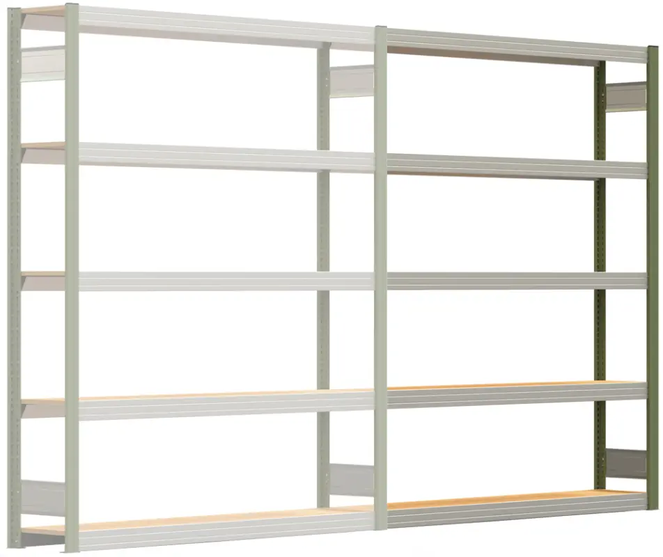 Online Kaufen Regalwerk BERT Großfachregal 250 5 Anbaufeld 2000 x 1695 x 300 mm - RAL 6011
