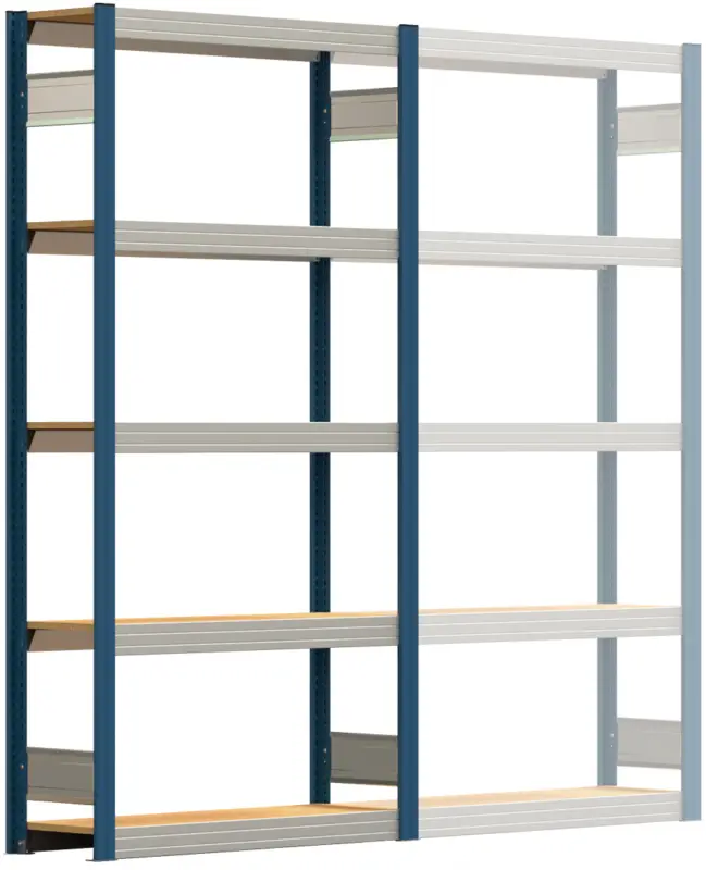 Meistverkauft Regalwerk BERT Großfachregal 250 5 Grundfeld 2000 x 1005 x 300 mm - RAL 5010
