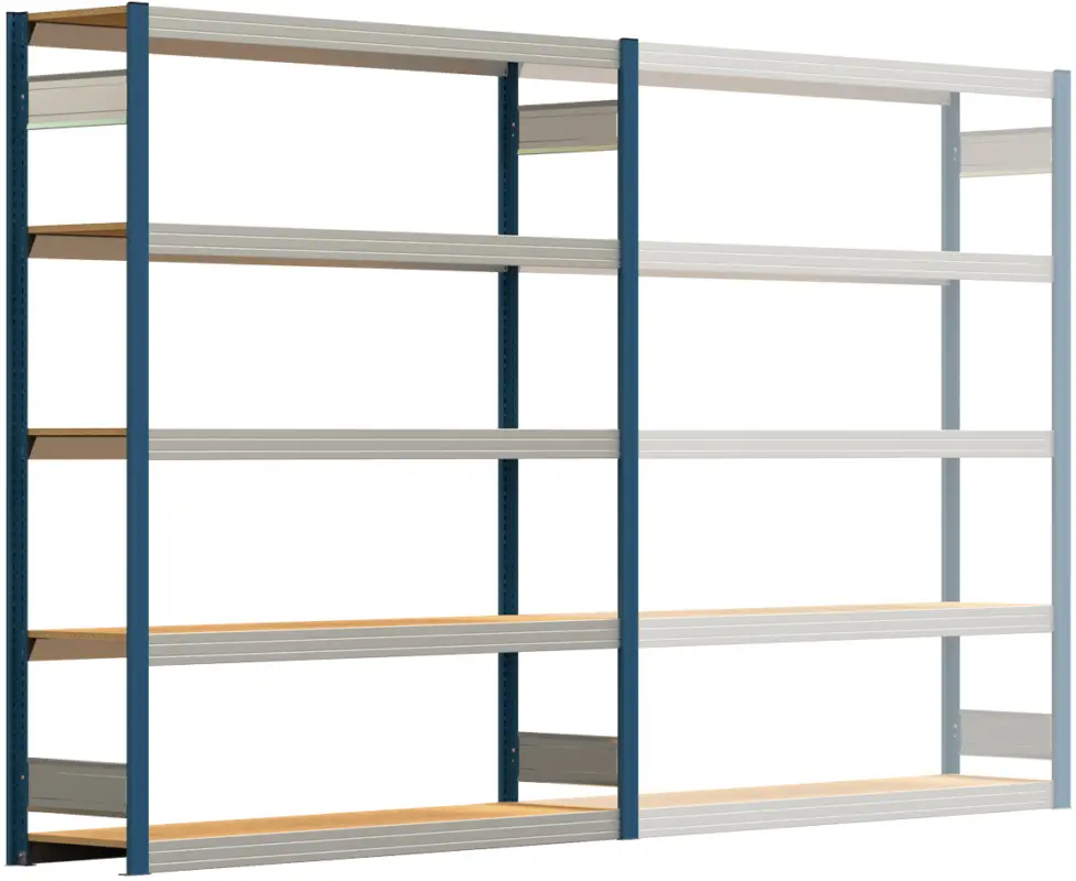Sofort Bestellen Regalwerk BERT Großfachregal 250 5 Grundfeld 2000 x 1695 x 400 mm - RAL 5010