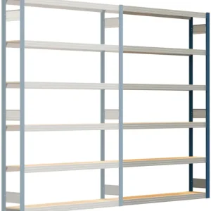 Begrenztes Angebot Regalwerk BERT Großfachregal 250 6 Anbaufeld 2500 x 1695 x 300 mm - RAL 5010