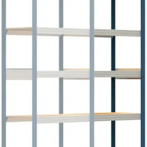 Zertifiziert Regalwerk BERT Großfachregal 250 7 Anbaufeld 3000 x 875 x 500 mm - RAL 5010