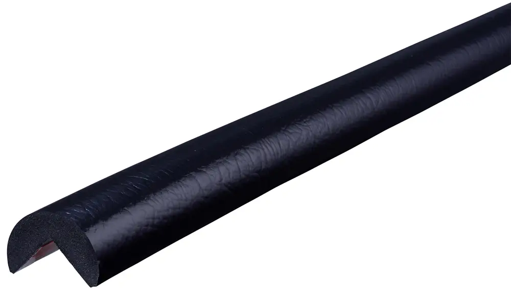 Knuffi Eckschutzprofil Typ A Ø 40 mm schwarz PU - 50,00 m Standard Neuheit