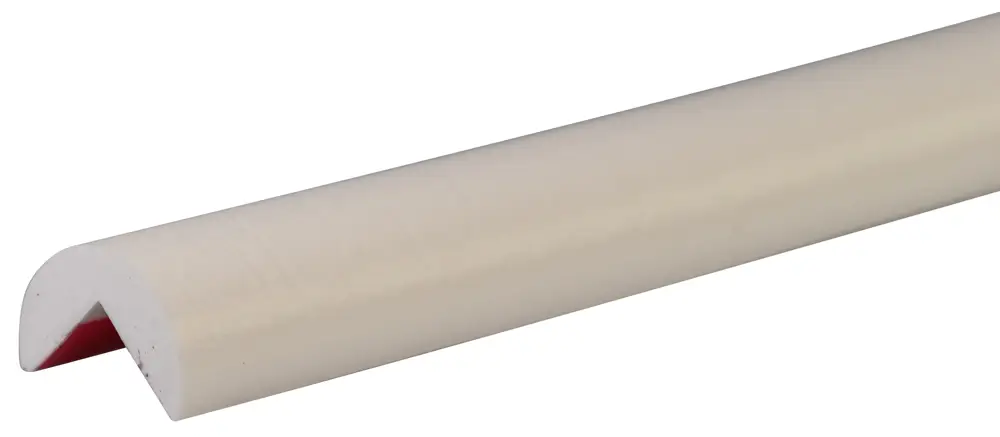 Ausverkauf Knuffi Eckschutzprofil Typ A Ø 40 mm weiß PU - 50,00 m Standard