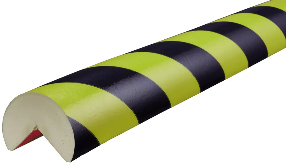Knuffi Eckschutzprofil Typ A+ Ø 60 mm neon schwarz PU - 1,00 m Standard Angebot