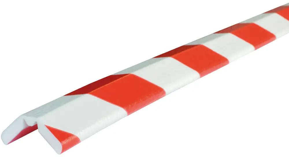 Sichere Zahlung Knuffi Eckschutzprofil Typ W 14 x 26 mm rot weiß PU - 1,00 m Standard